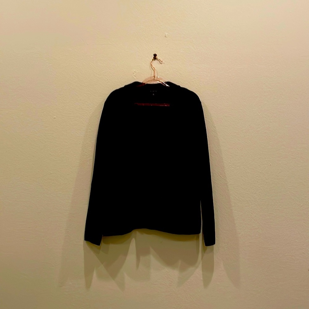 A black Talbots blazer with pockets, size L